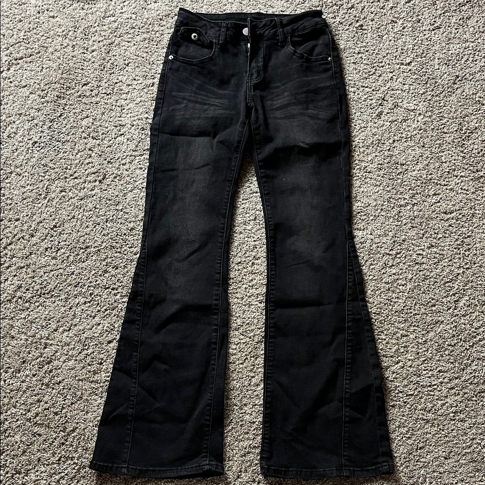 SHEIN Black Wide Leg Jeans (never worn)